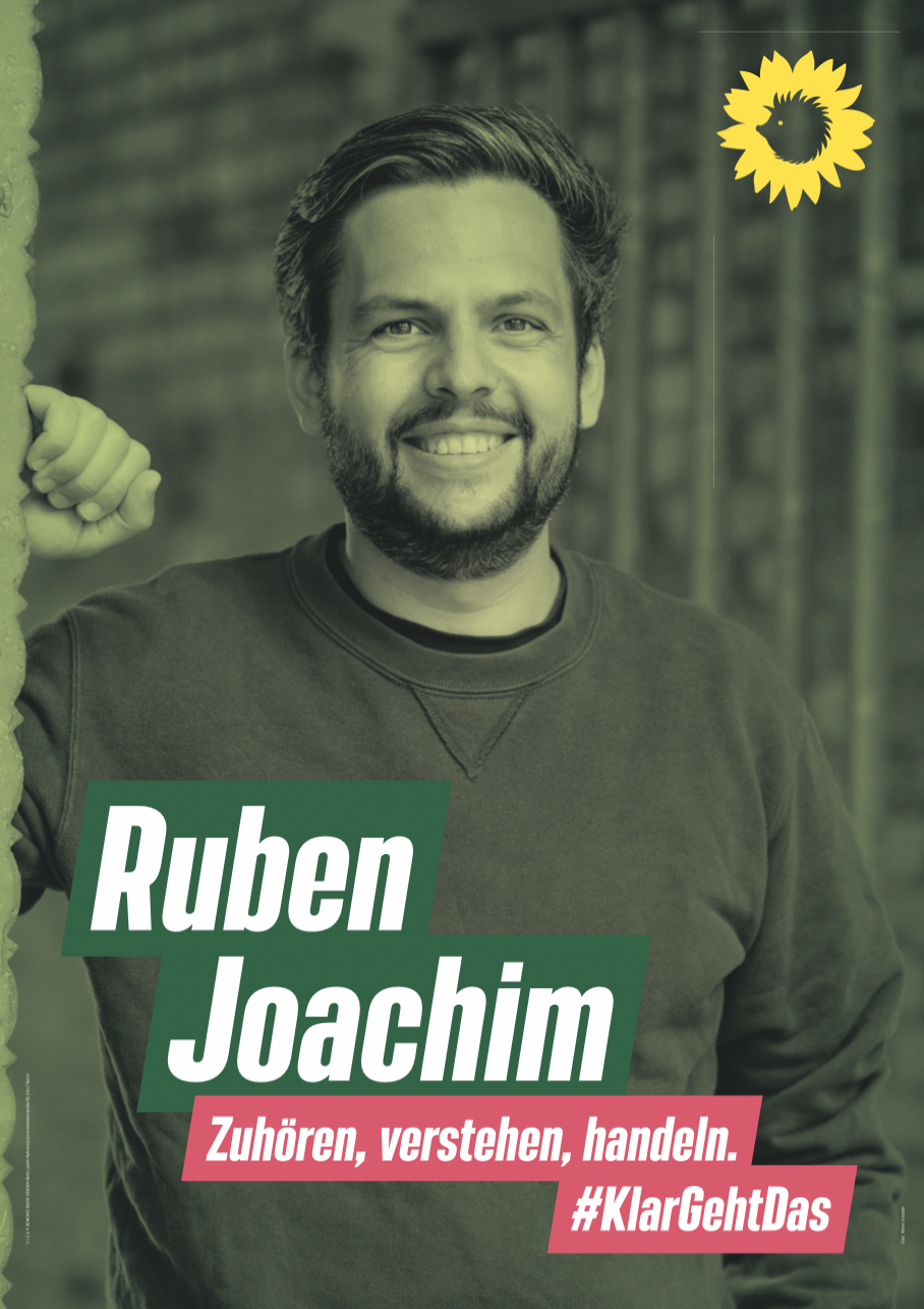 Wahlplakat Ruben Joachim 2021
