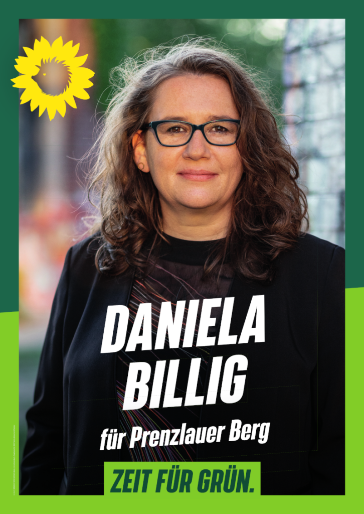 Wahlplakat Daniela Billig 2023