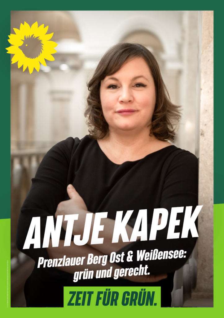 Wahlplakat Antje Kapek 2013