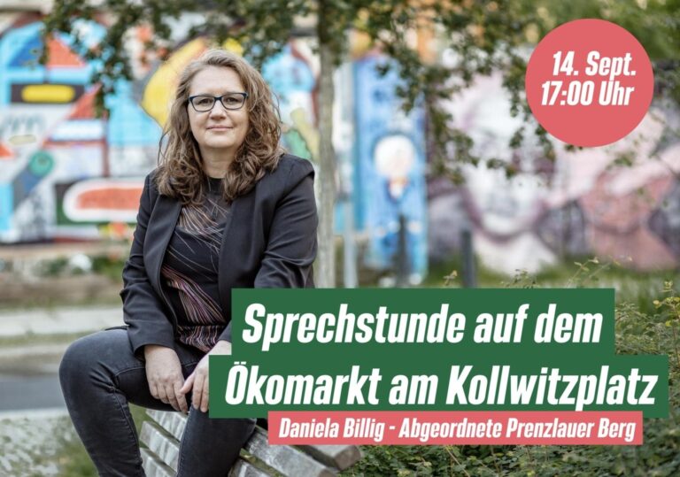 Sprechstunde Daniela Billig – am Kollwitzplatz