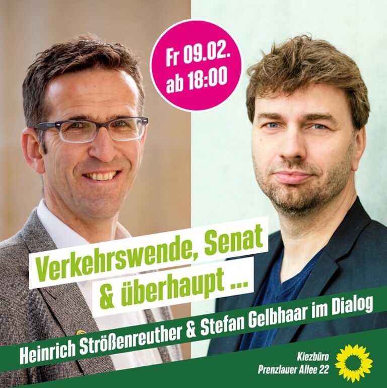 Heinrich Strößenreuther und Stefan Gelbhaar im Dialog