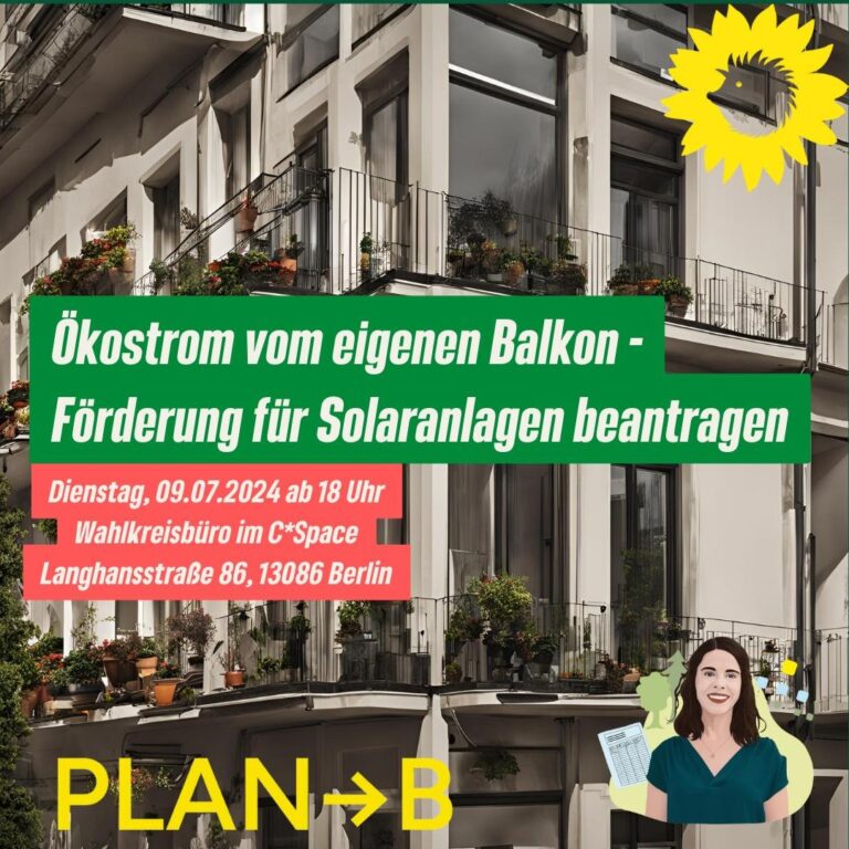 Solarförderungs-Antragsparty im Wahlkreisbüro von Julia Schneider