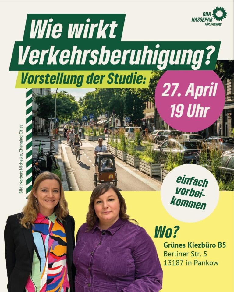 Wie wirkt Verkehrsberuhigung? – mit Oda Hassepaß und Antje Kapek