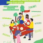 Sharepic zur Veranstaltung mit einer Illustration einer Kaffeetafel