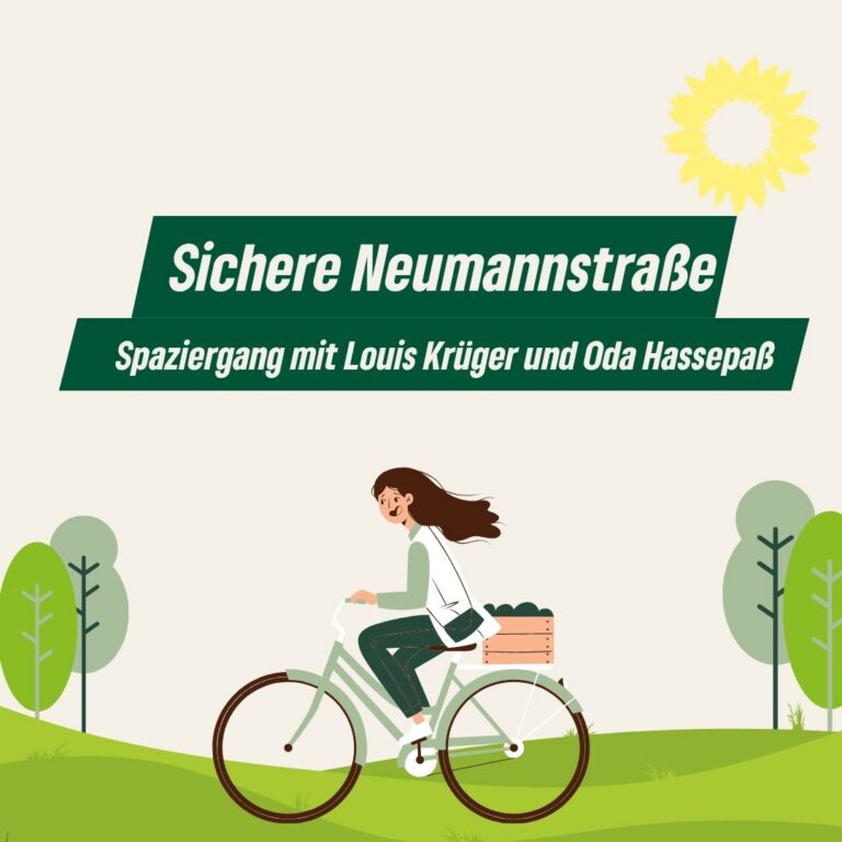 Sichere Neumannstraße. Spaziergang mit Louis Krüger und Oda Hassepaß