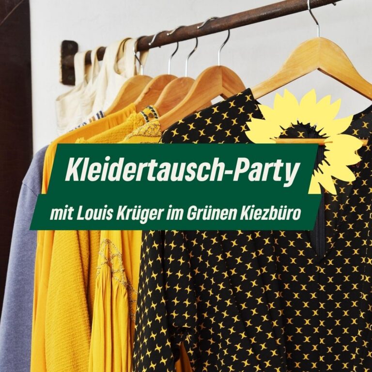 Kleidertausch-Party im Grünen Kiezbüro von Louis Krüger