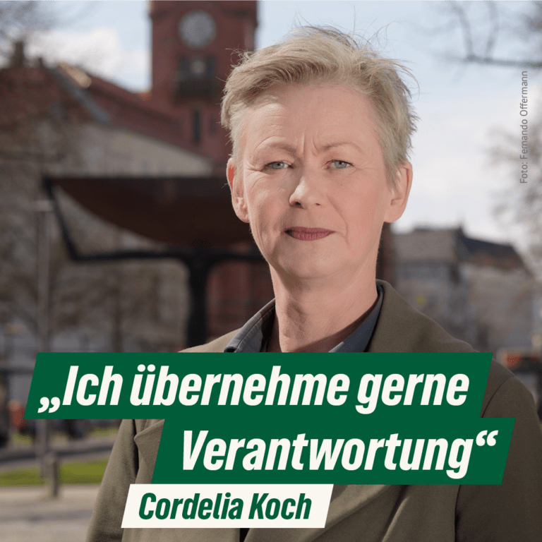 Bezirksbürgermeisterin Cordelia Koch:  „Ich übernehme gerne Verantwortung“