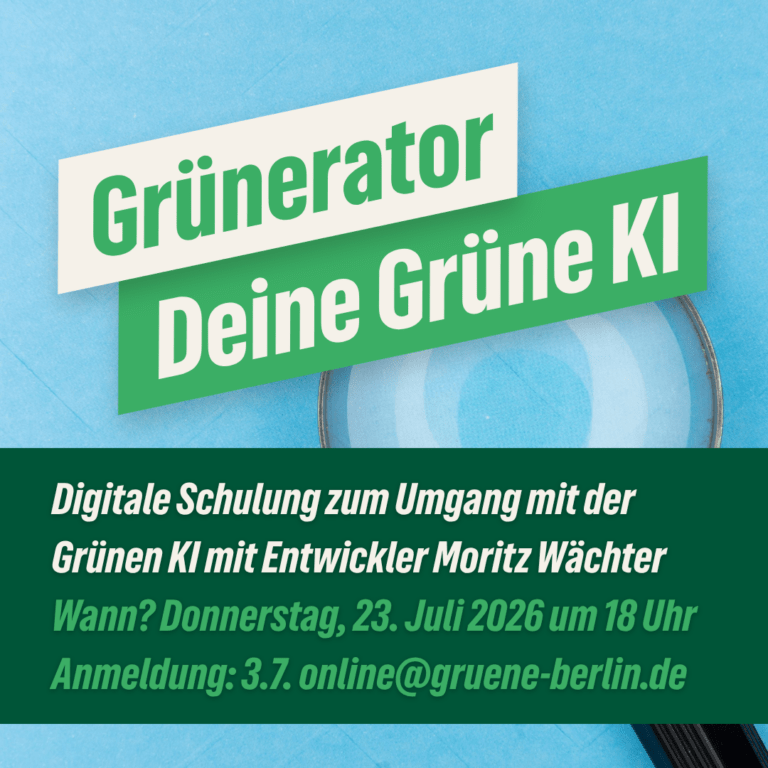 Grünerator – Digitale Schulung zum Umgang mit der Grünen KI