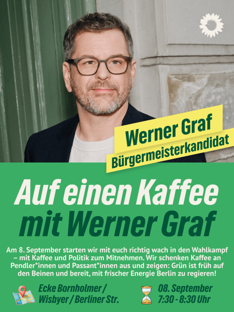 Auf einen Kaffee mit Werner Graf, Kandidat für den Regierenden Bürgermeister