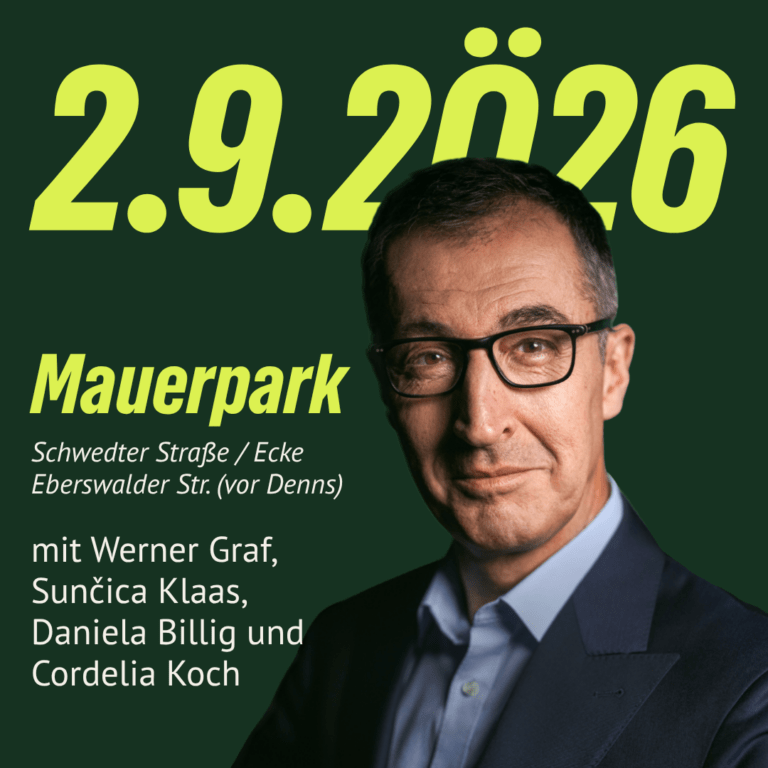 Cem Özdemir kommt nach Pankow!
