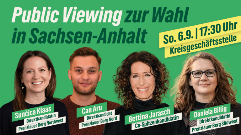 Public Viewing zur Wahl in Sachsen-Anhalt