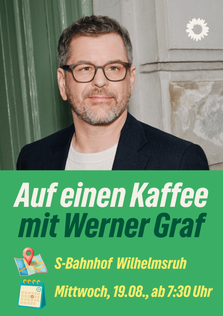 Frühverteilung und Filterkaffee mit Werner Graf, Kandidat für den Regierenden Bürgermeister