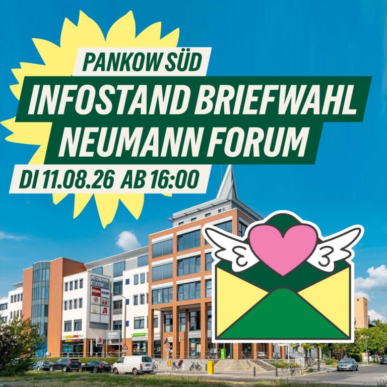 Infostand BRIEFWAHL am Neumann-Forum