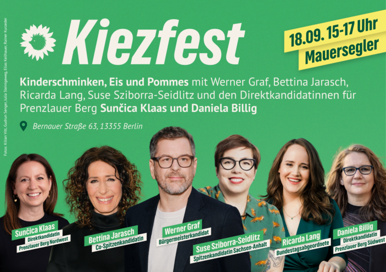 Kiezfest im Mauerpark: Gemeinsam gegen Hitze und Hetze!