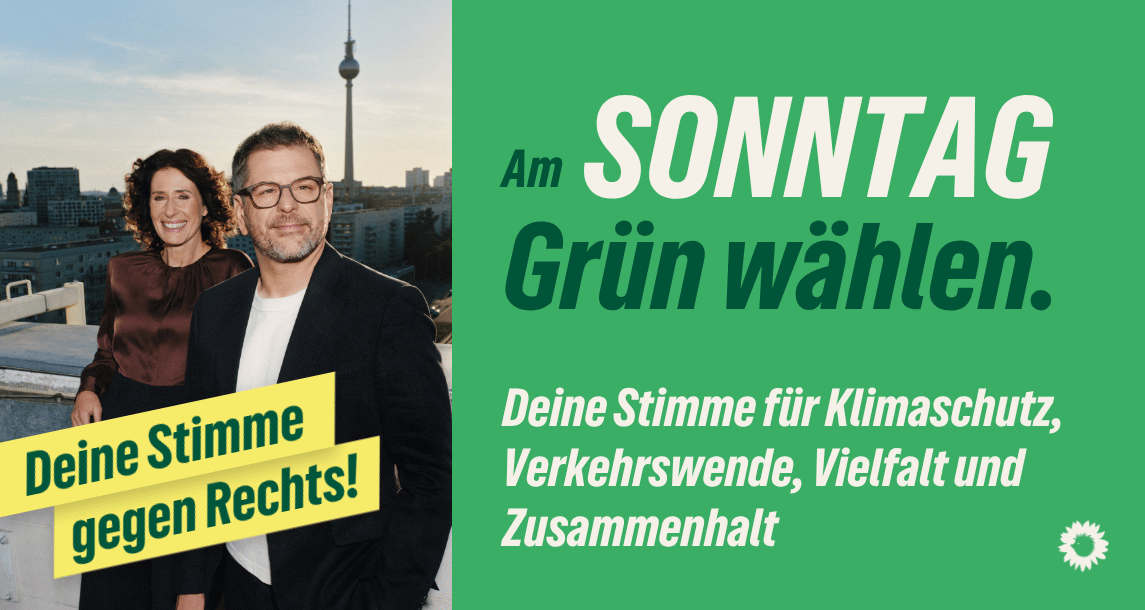 260915 Sonntag Grün Wählen Wahlaufruf