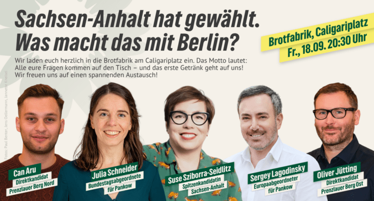 Einladung zur Diskussion: Sachsen-Anhalt hat gewählt. Was macht das mit Berlin?